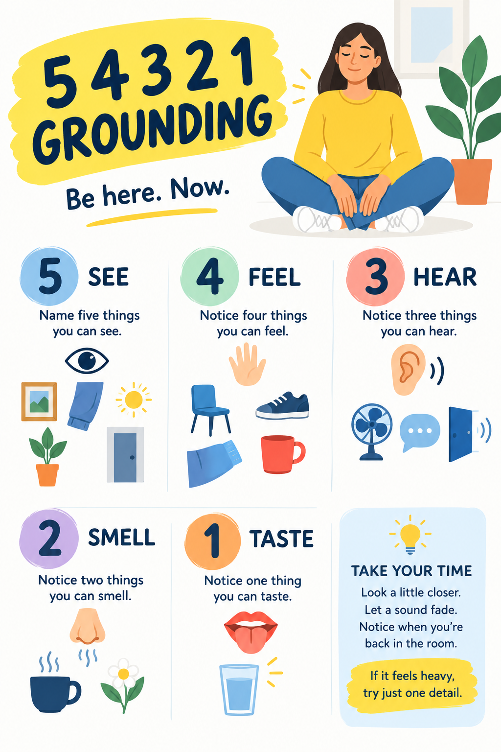 The 5 4 3 2 1 grounding technique, and what to do when it stops working